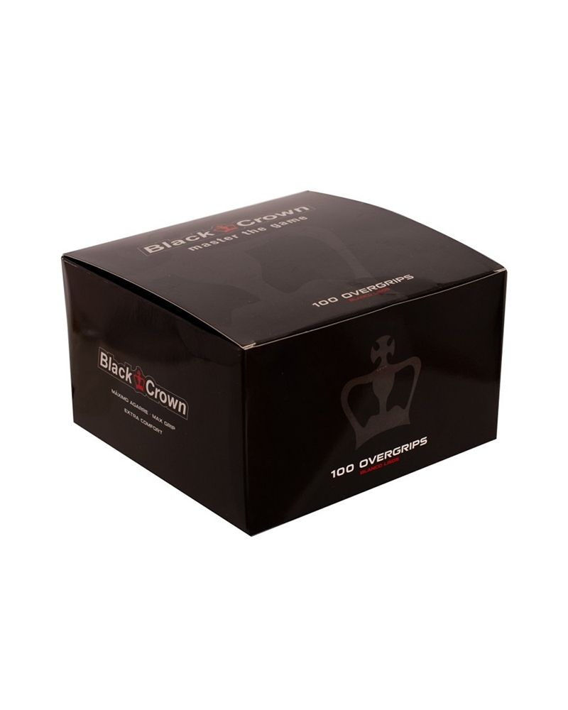 CAJA 100 OVERGRIPS BLACK CROWN LISOS A006328