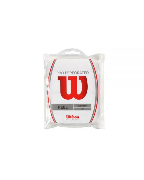 WILSON PRO OVERGRIP PERF 12PK WH WRZ4006WH