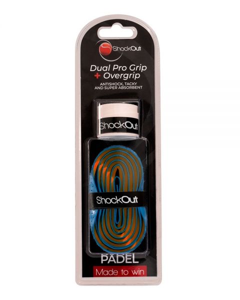 DUAL PRO GRIP AZUL/NARANJA 100-0019