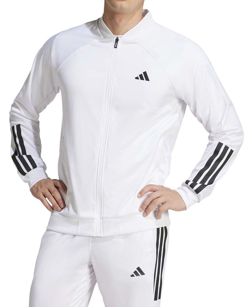 CHAQUETA ADIDAS 3 STRIPES KNIT BLANCA JE0411