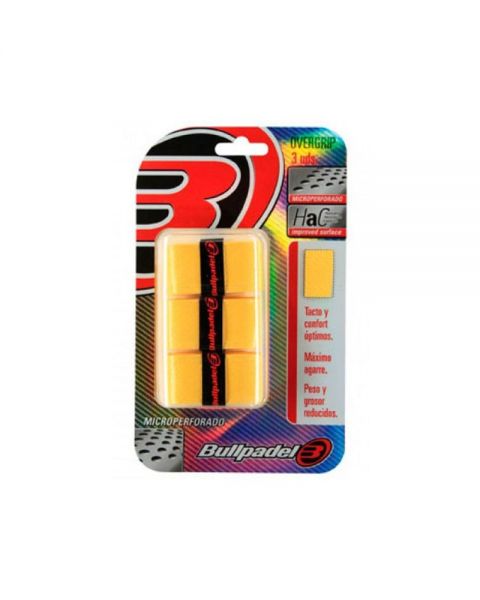 OVERGRIP BULLPADEL 3 UNIDADES GB-1201 AMARILLO