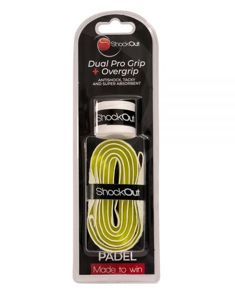 DUAL PRO GRIP BLANCO/AMARILLO 100-0016