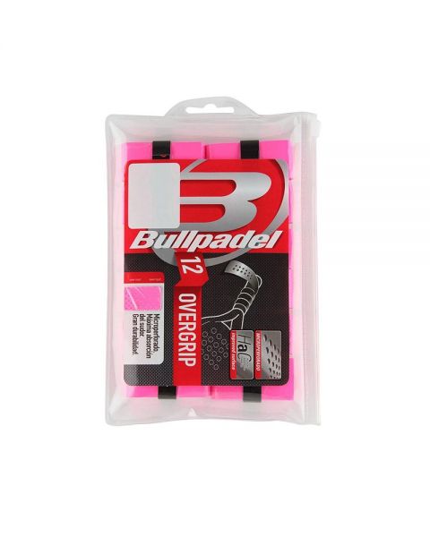 OVERGRIP BULLPADEL PACK 12 UNDS BG-1601 ROSA FLUOR