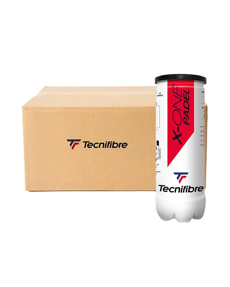 CAJON DE 24 BOTES DE 3 BOLAS TECNIFIBRE PADEL X-ONE 60PADXO243