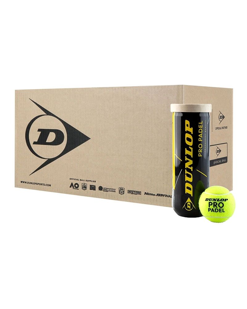 CAJÓN DE 24 BOTES DE 3 BOLAS DUNLOP PRO PADEL 601552