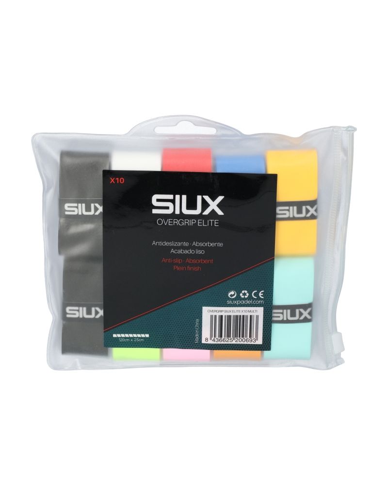 BOLSA 10 UDS OVERGRIP SIUX ELITE  200164 MULTICOLOR