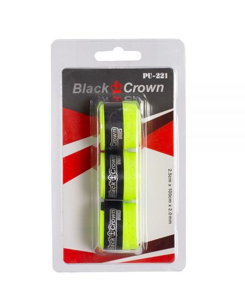 BLISTER 3 GRIPS BLACK CROWN AMARILLOS