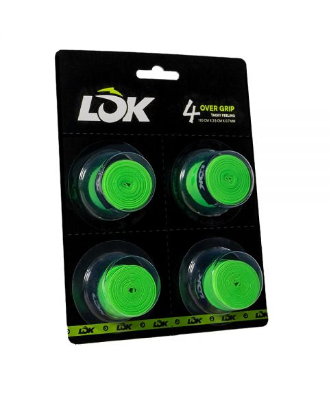 BLISTER SET OF PADEL OVERGRIP 4 UNITS  LOK GREEN AC1BA1GR Green