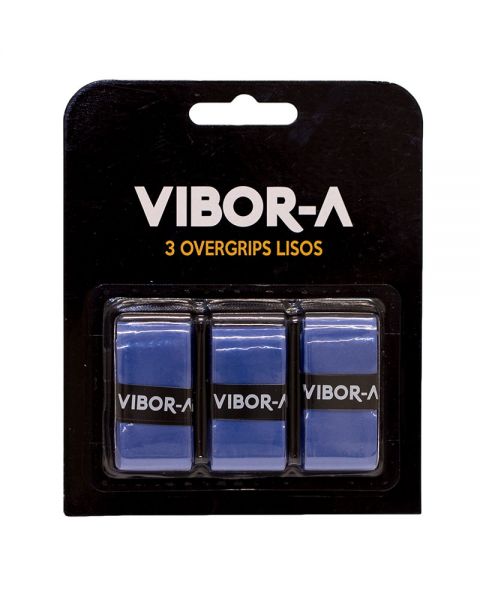 BLISTER 3 OVERGRIPS PRO VIBOR-A LISO AZUL