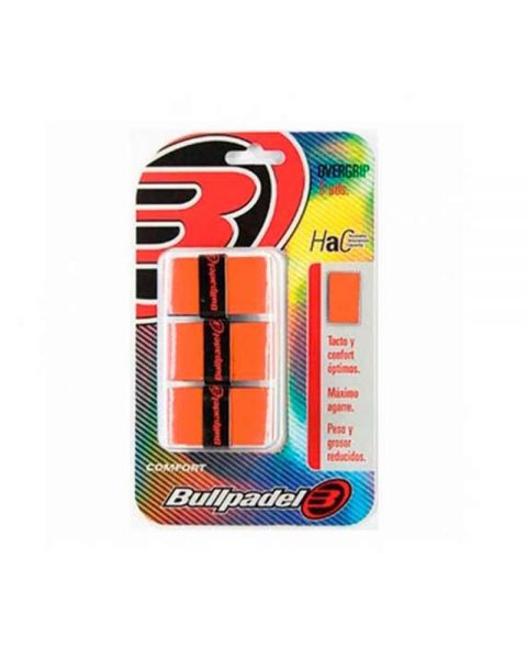 OVERGRIP BULLPADEL 3 UNIDADES GB-1200 NARANJA